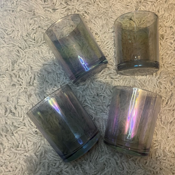 4x iridescent votive candle holders - Picture 2 of 2